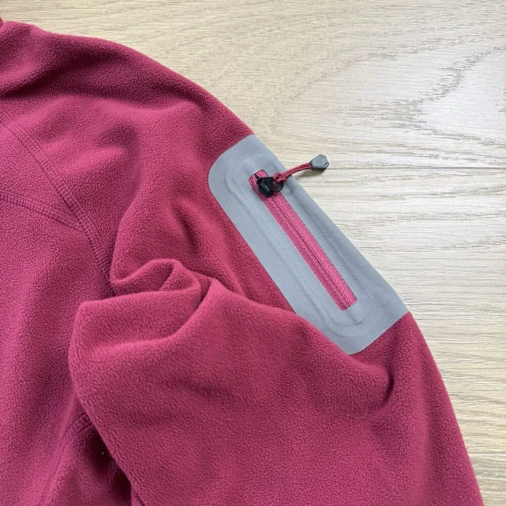 Eddiue Bauer Sweater Women Medium First Ascent Fleece 1/4 Zip Whitaker Mountain